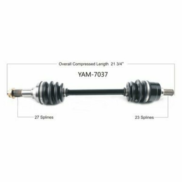 Wide Open OE Replacement CV Axle for YAM REAR L/R YFM70 GRIZZLY 16-20 YAM-7037